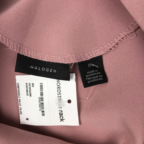 Halogen Long Sleeve Back Neck Tie Dress - Picture 7 of 9